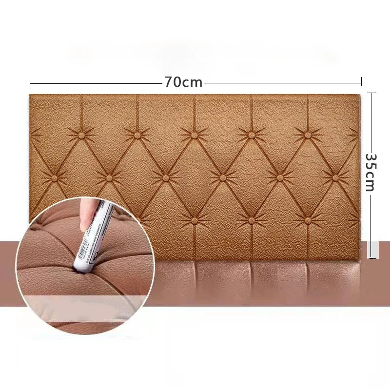 Anti-collision Foam Wallpaper Bedside Sticker | Self-adhesive Soft 3D Wall Padding for Children's Room