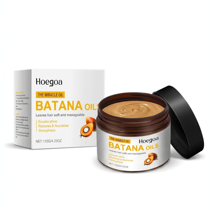 Batana Oils jar and carton on a clean white background