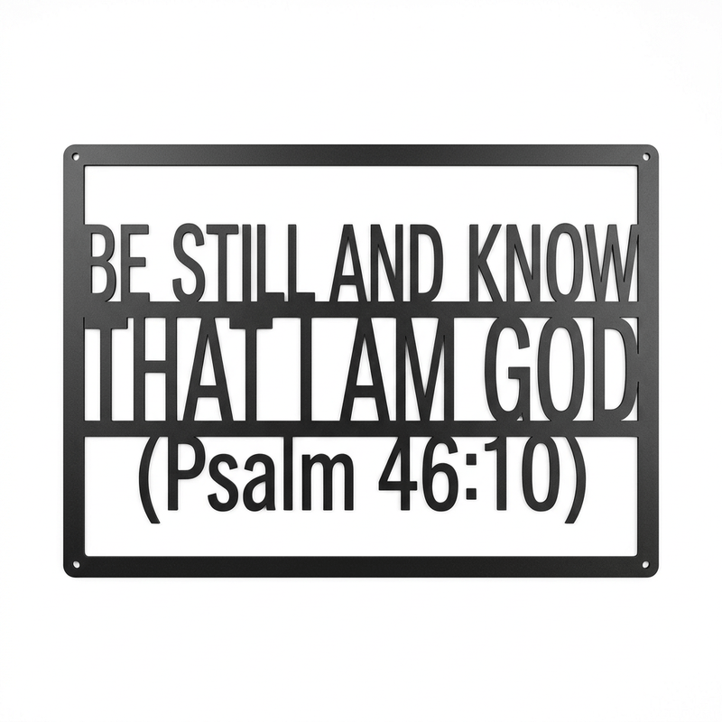 Be Still and Know Metal Wall Art – Hero