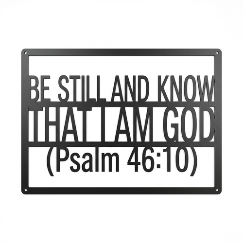 Be Still and Know Metal Wall Art – Hero