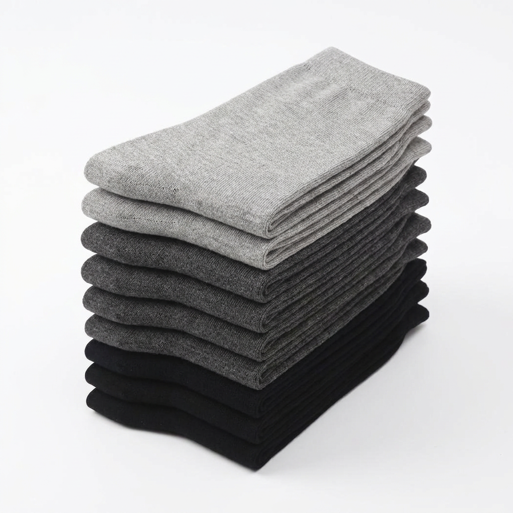 Lot de 5 paires de chaussettes mi-mollet homme pour le quotidien