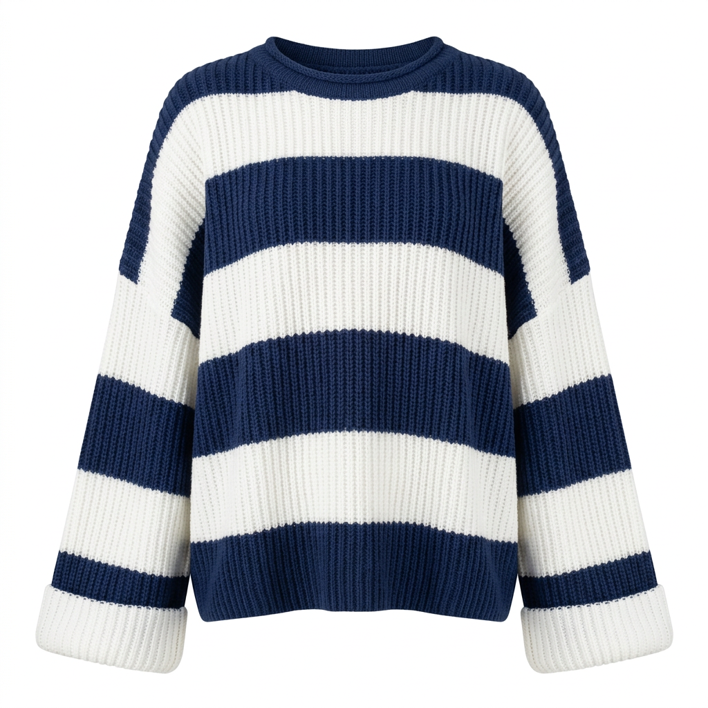 Blue batwing sweater GMC image