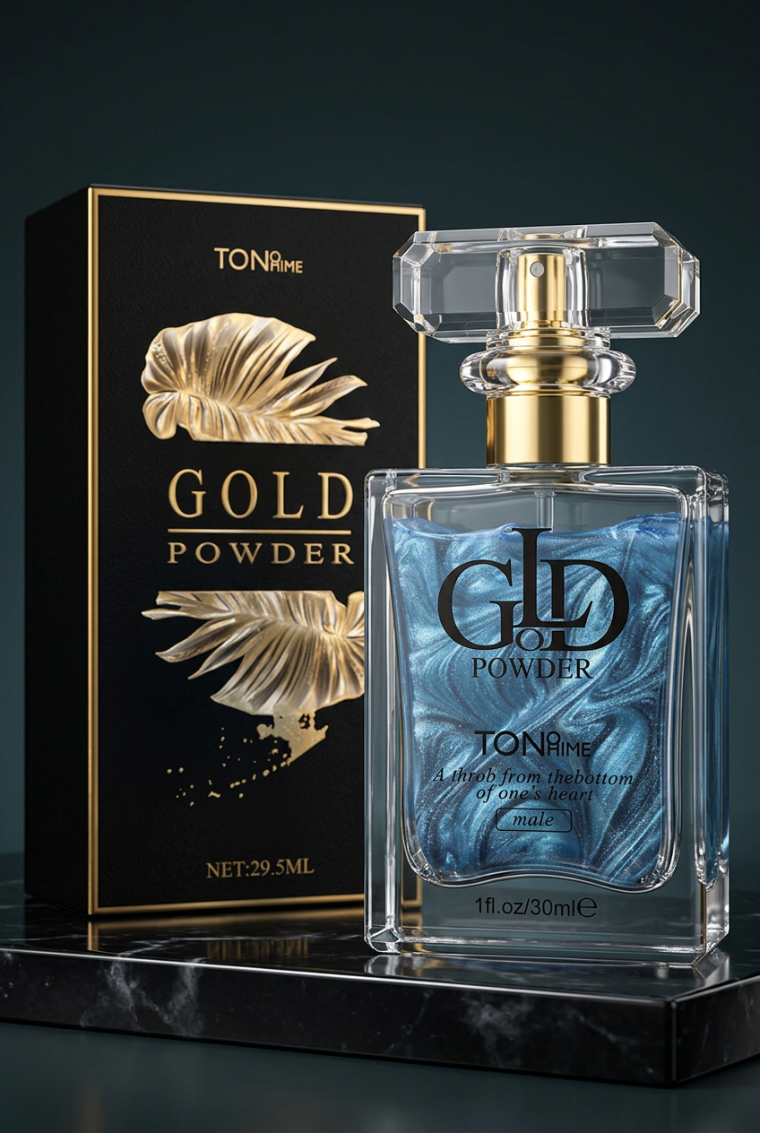 Blue Gold Powder perfume cinematic hero