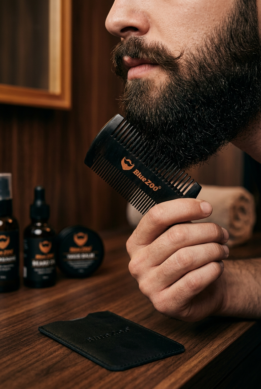 Blue Zoo Beard Comb — Beard Combing Lifestyle