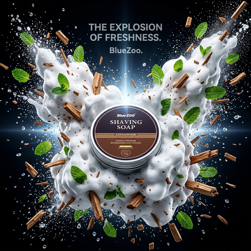 BlueZoo Shaving Soap — Lather Explosion Campaign