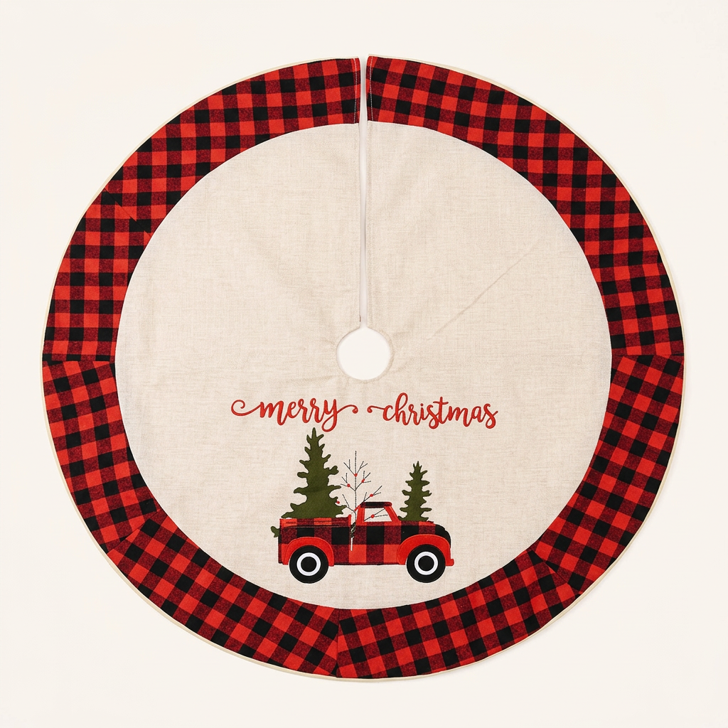 Buffalo Plaid Tree Skirt — GMC Clean Shot