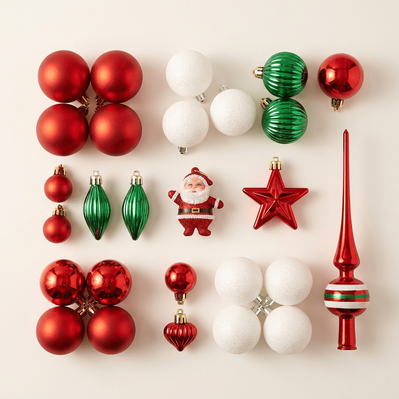 Christmas Ornament Set — GMC Clean Flat Lay