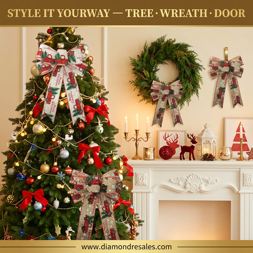 Christmas Ribbon Bows — Lifestyle Scene
