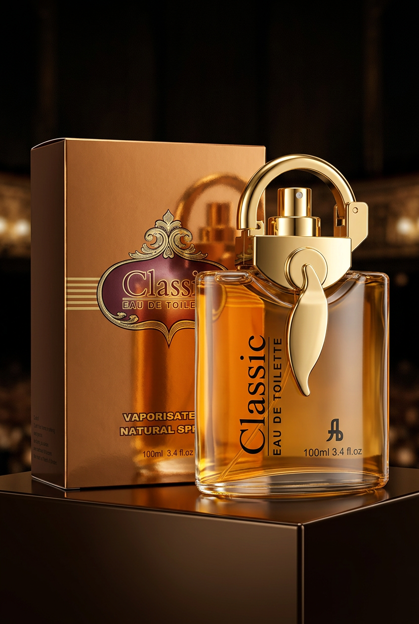 Classic cinematic amber-and-gold hero