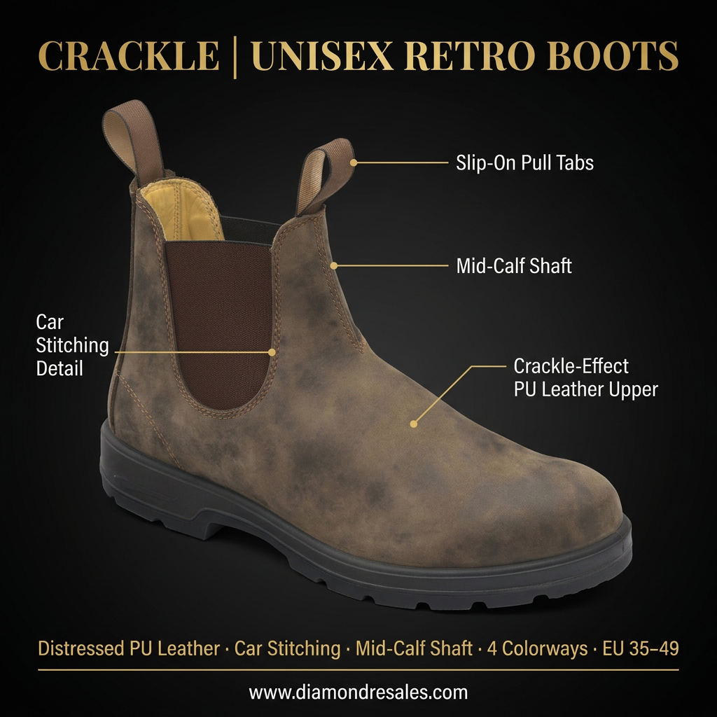 Crackle Boots — Main Branded Graphic