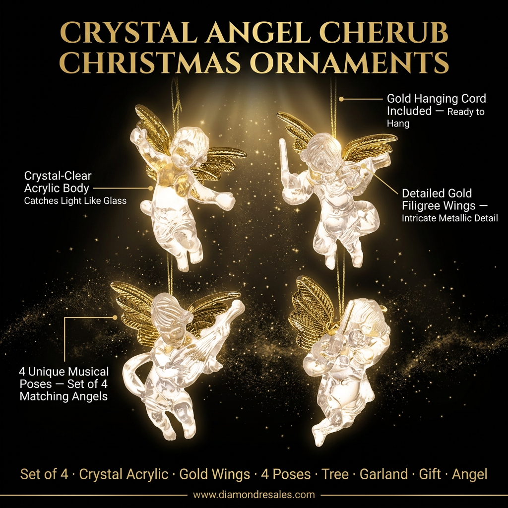 Crystal Angel Ornaments — Main Branded Graphic