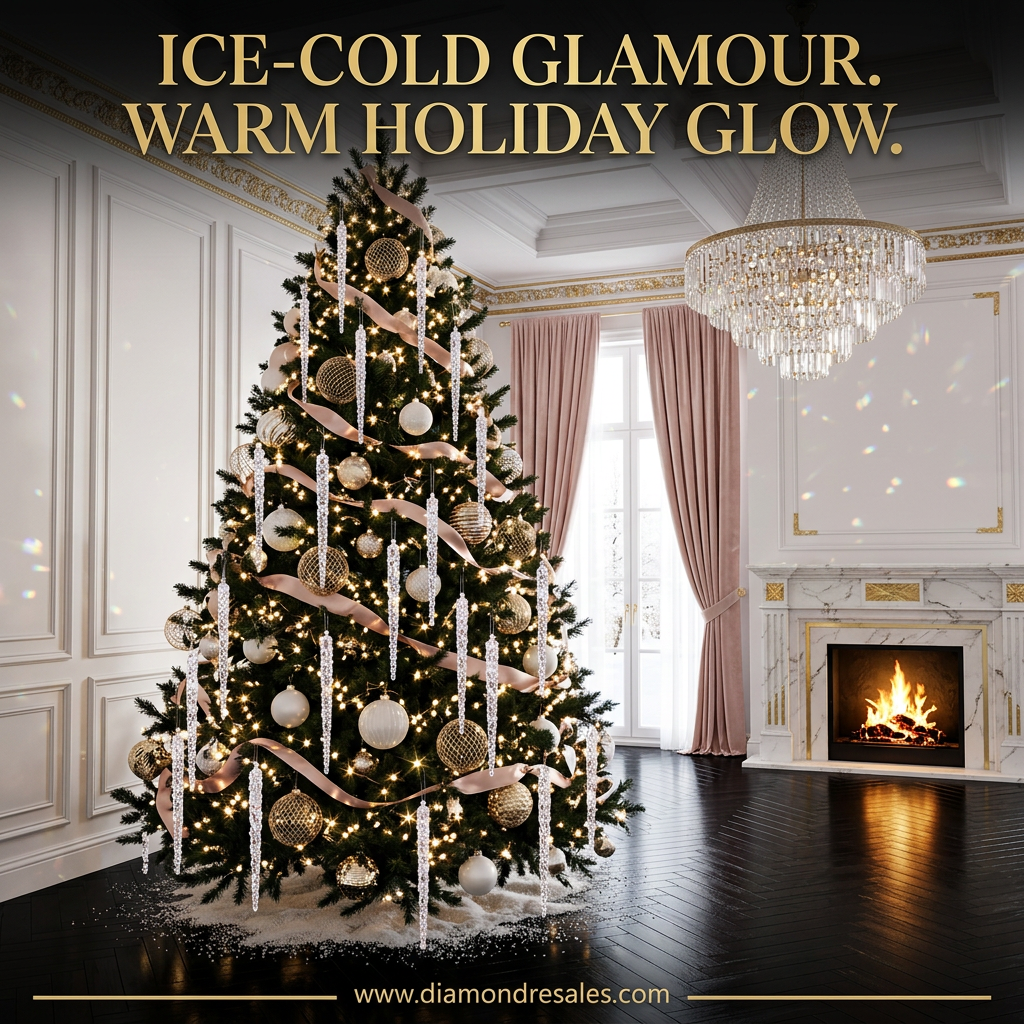 Crystal Icicle Ornaments — Lifestyle Scene