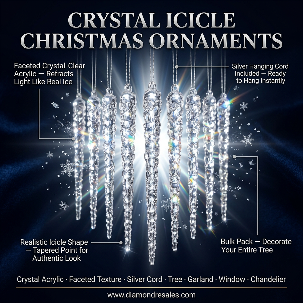 Crystal Icicle Ornaments — Main Branded Graphic