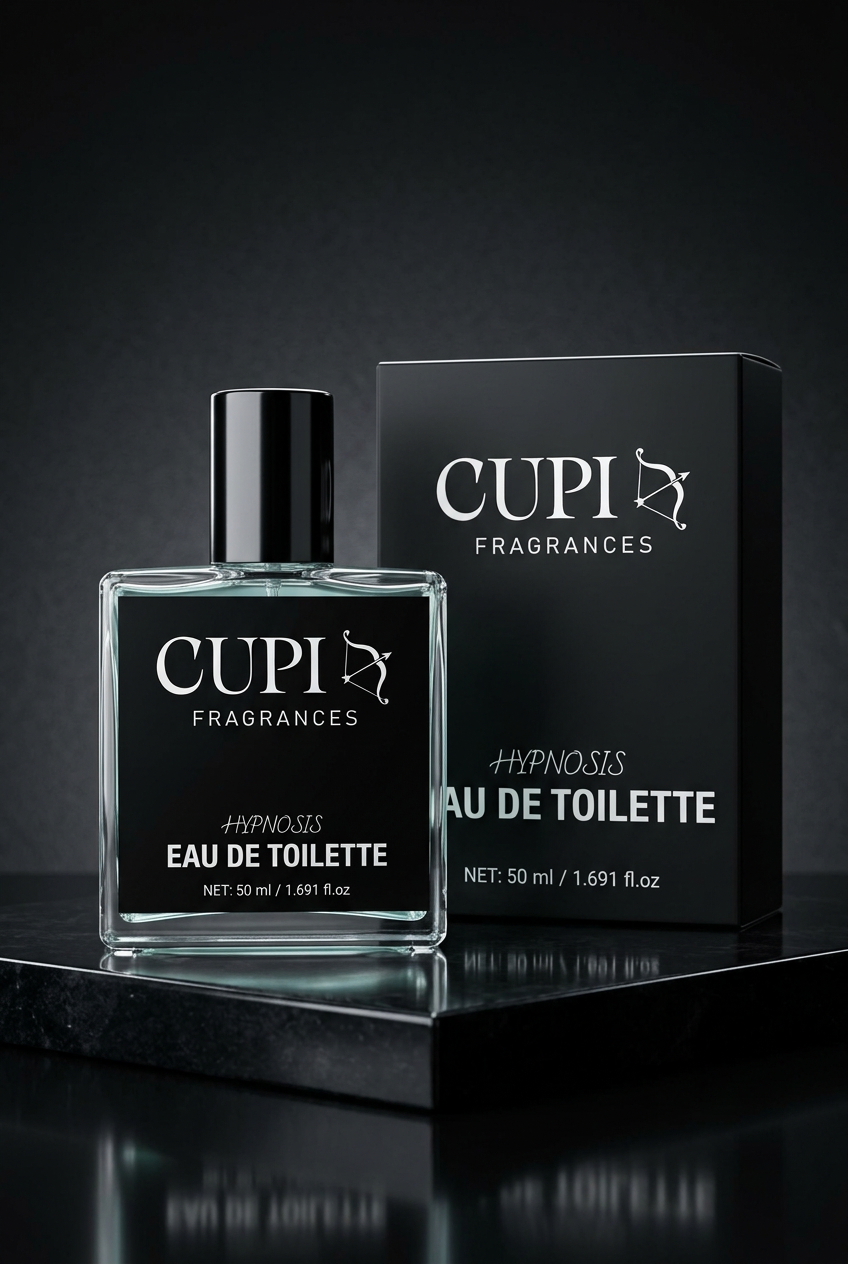CUPI Hypnosis cinematic black-and-silver hero