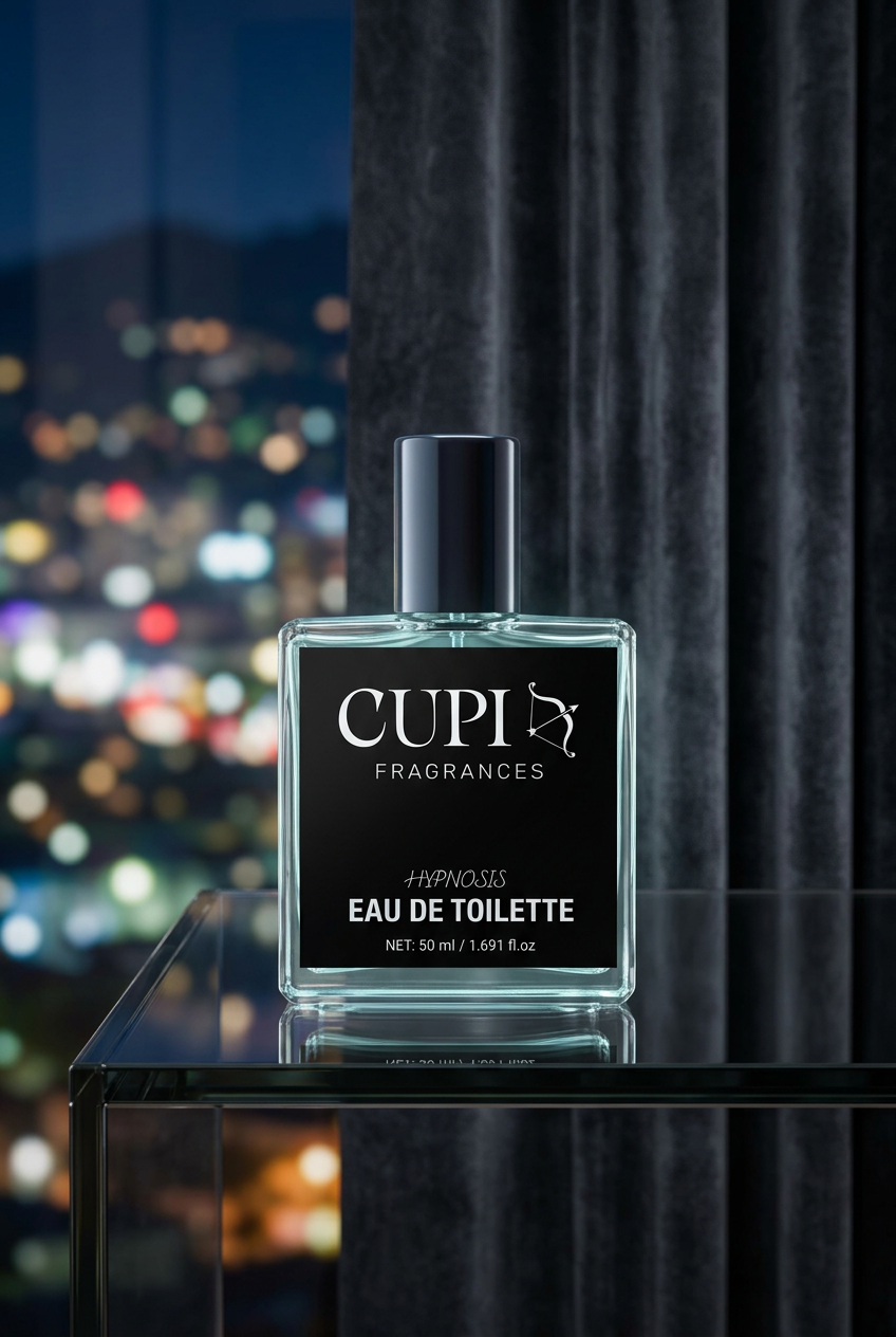 CUPI Hypnosis in a cinematic evening penthouse setting
