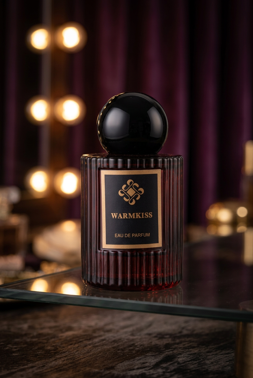 Dark WARMKISS on a Hollywood-inspired evening vanity