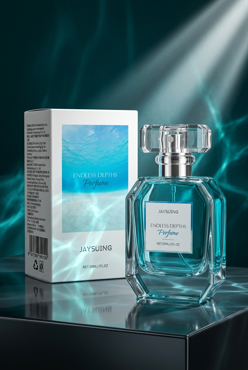 Endless Depths cinematic teal-and-silver hero