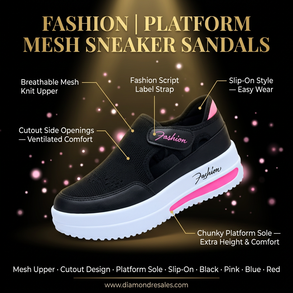 Fashion Platform Sneakers — Branded Callout