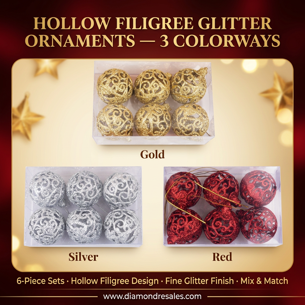 Filigree Ornaments — 3 Colorway Showcase