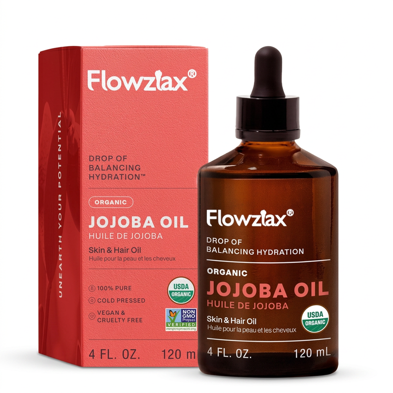 Flowzlax Jojoba Oil — White Background GMC Catalog
