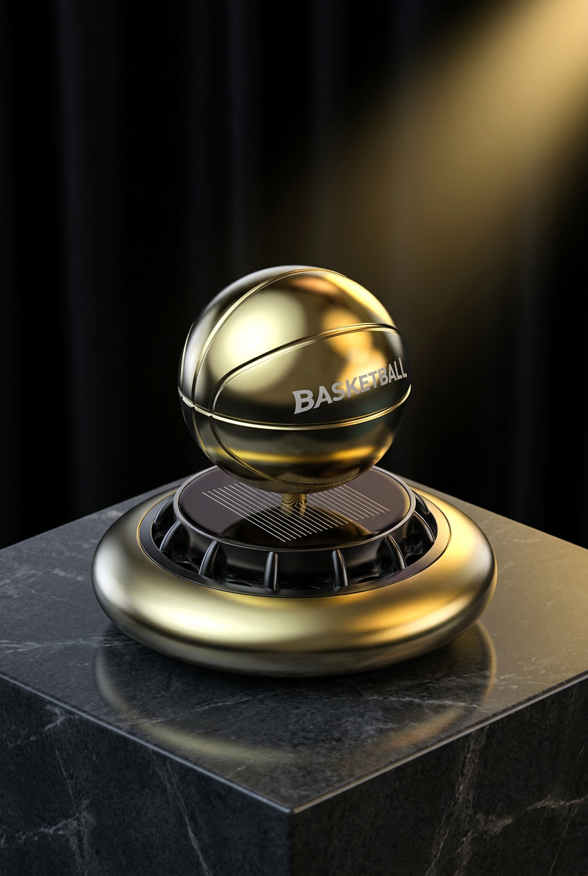 Gold basketball car fragrance ornament cinematic hero