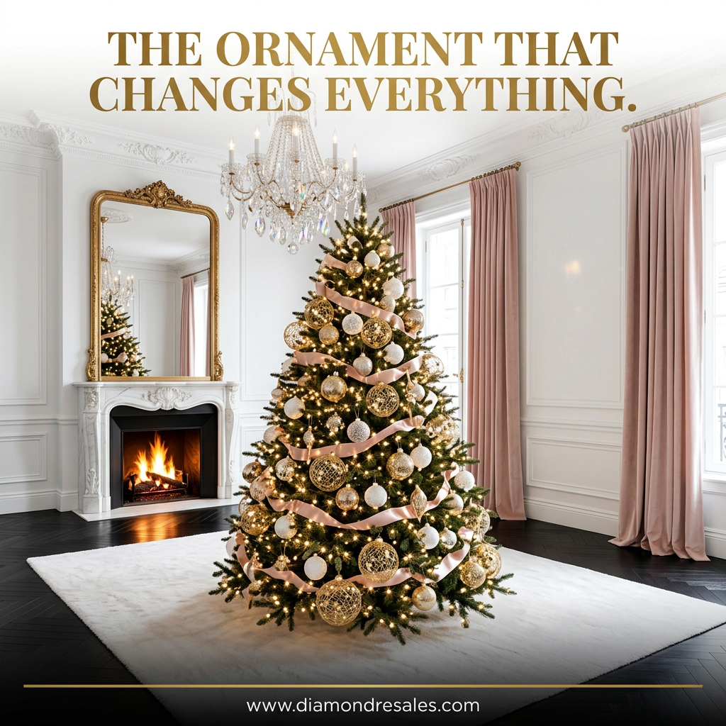 Gold Wire Mesh Ornaments — Lifestyle Scene