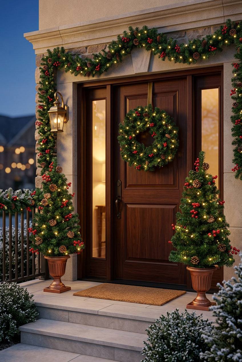 HOMCOM 4-Piece Set — Front Door Entrance Hero