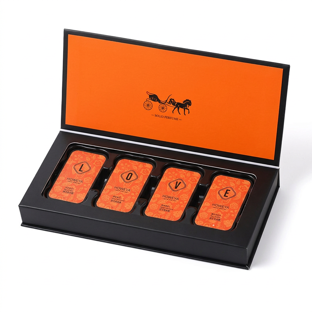 Howeya four-piece gift set on pure white