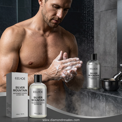 Men's premium shower gel campaign image