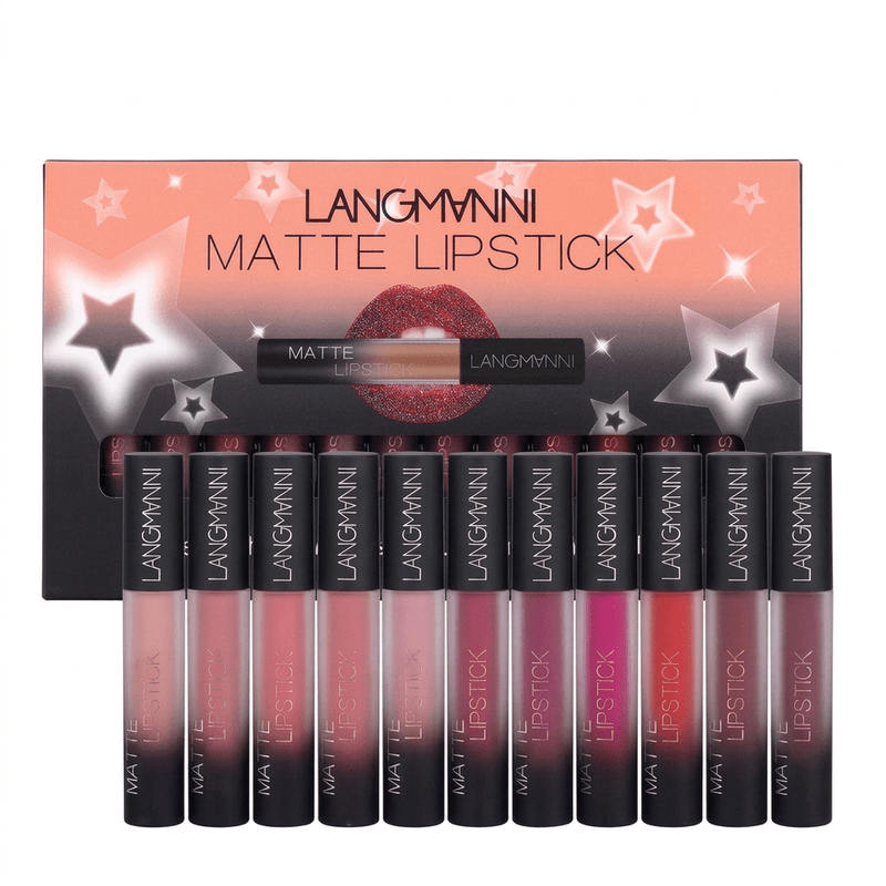 Langmanni Matte Velvet Lipstick Set Hero