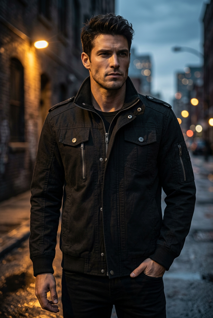 Men's Military Cargo Jacket — Street Editorial