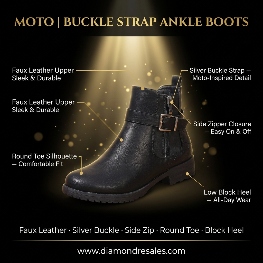 Moto Ankle Boots — Branded Callout
