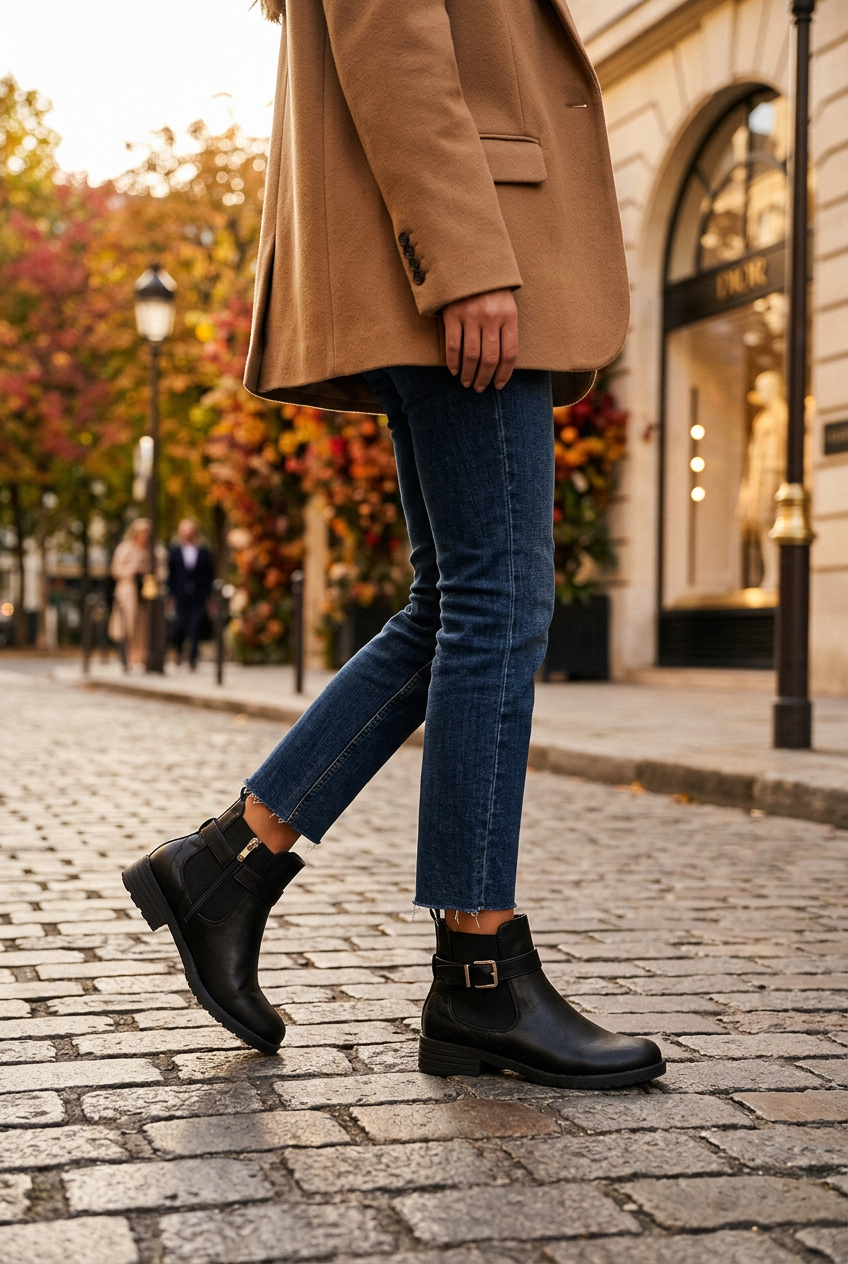 Moto Ankle Boots — Lifestyle Shot
