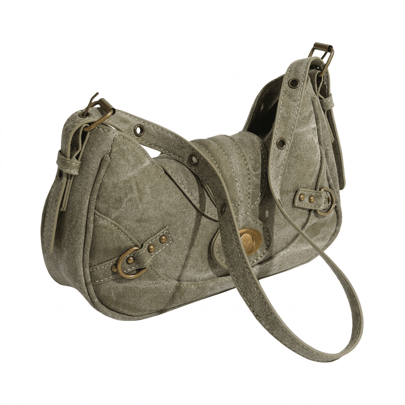 Moto Denim Saddle Bag — GMC Clean Shot