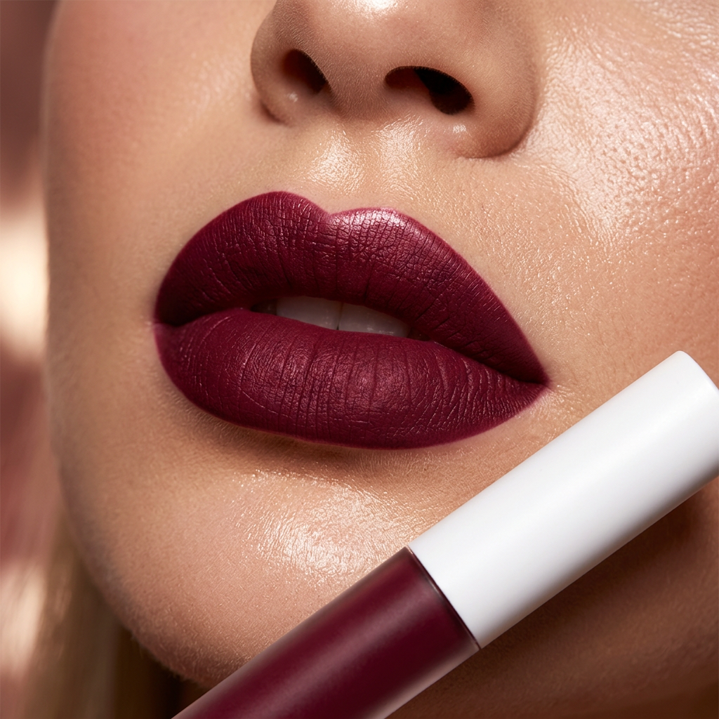 NiceFace Lip Gloss — Burgundy Lifestyle