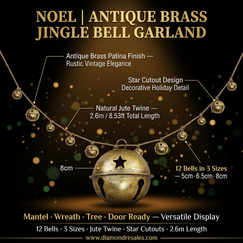 Noel Jingle Bell Garland — Branded Callout
