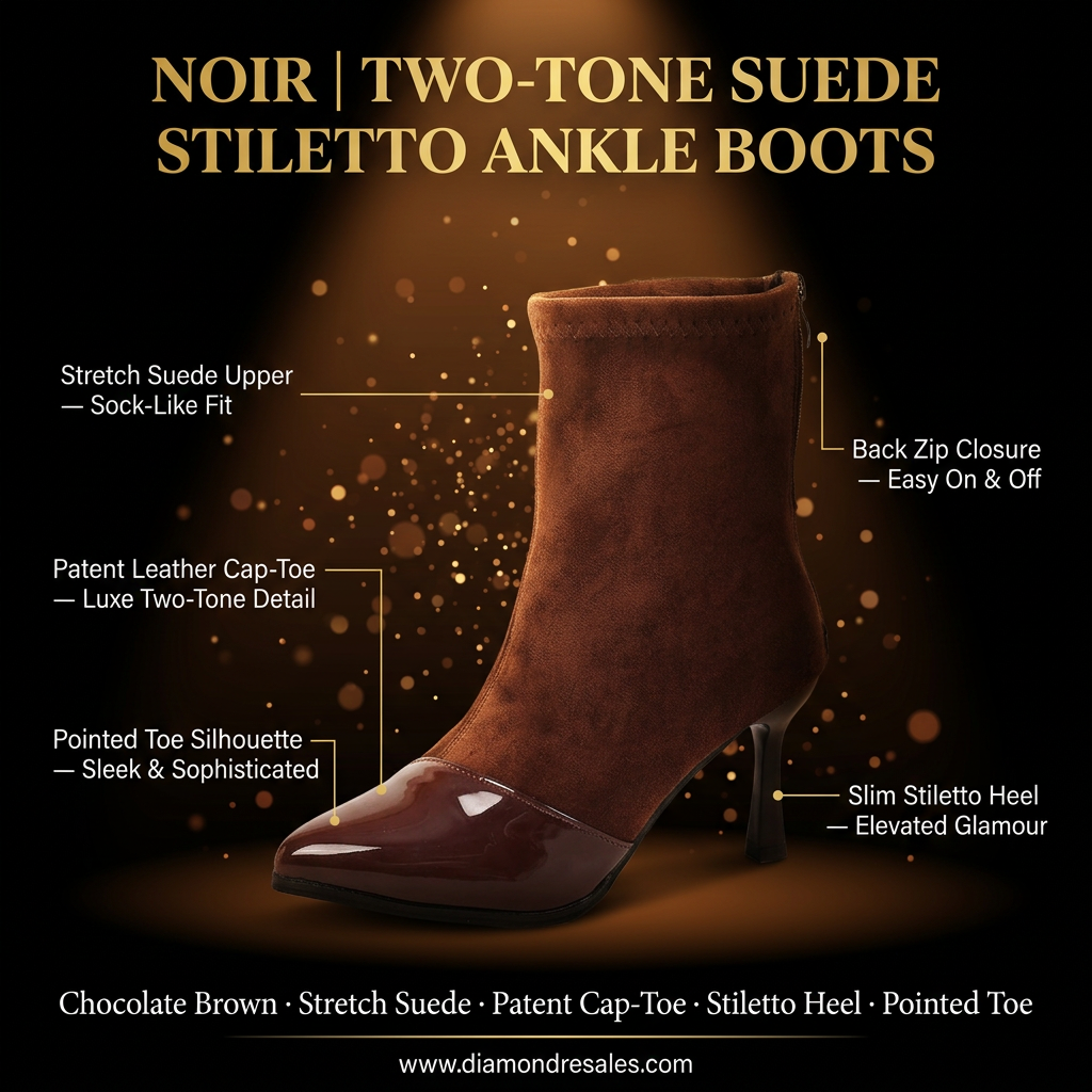 Noir Ankle Boots — Branded Callout