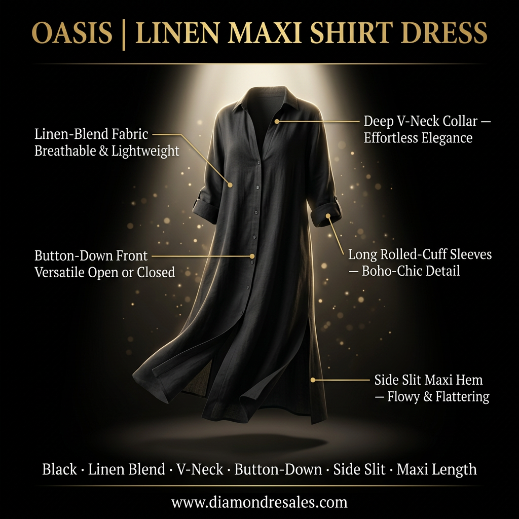 Oasis Maxi Dress — Branded Callout