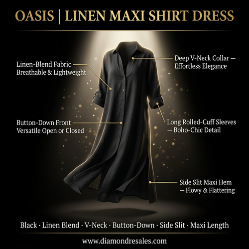 Oasis Maxi Dress — Branded Callout