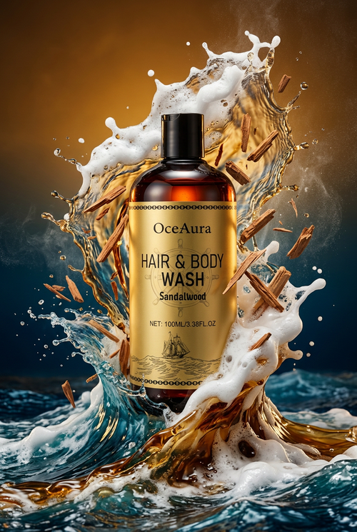 OceAura Sandalwood — Maritime Ocean Splash Campaign