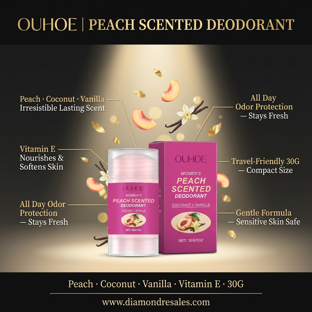 OUHOE Peach Deodorant — Branded Callout