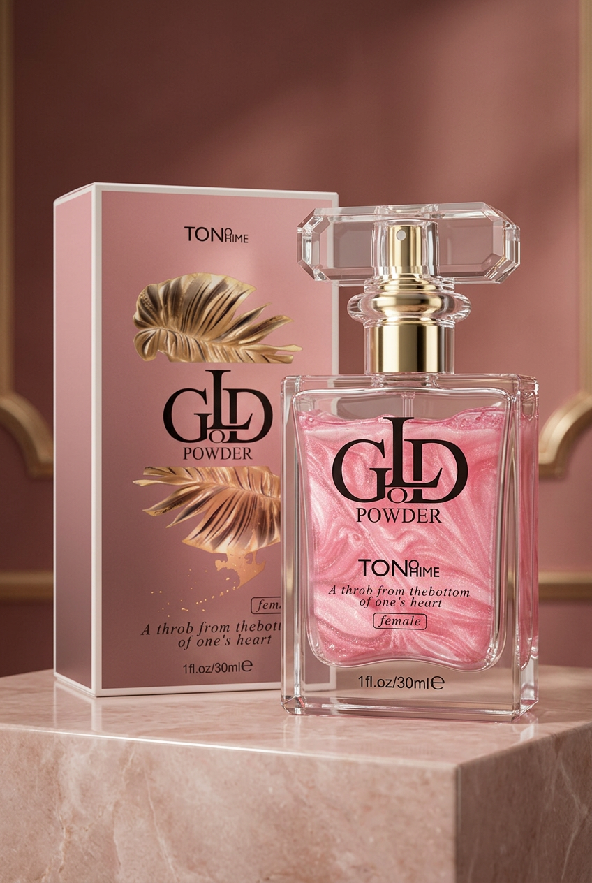 Pink Gold Powder perfume cinematic hero
