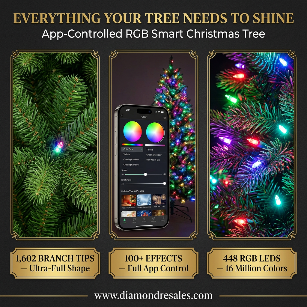 RGB Smart Tree — 3-Panel Feature Graphic