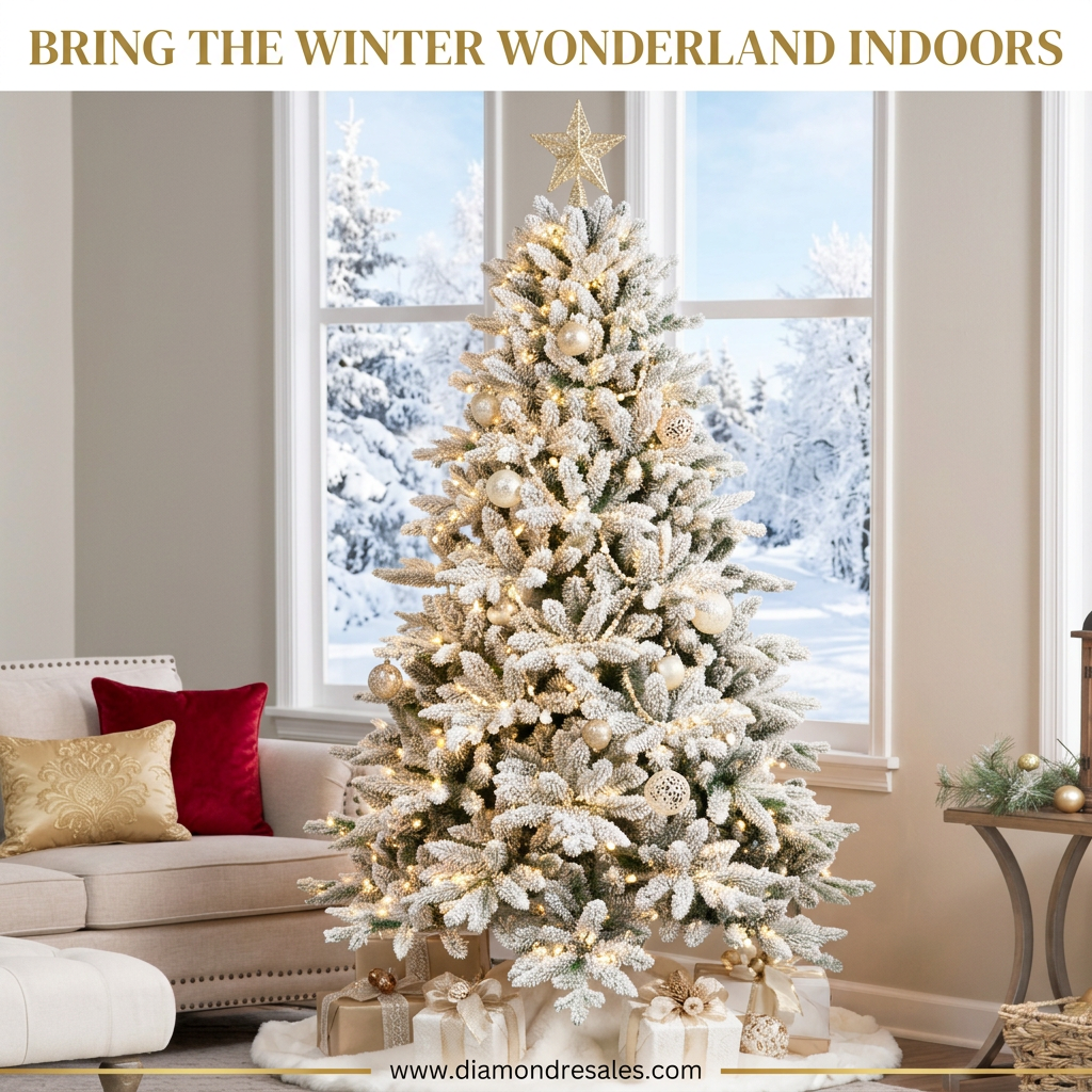 Snow Flocked Tree — Lifestyle Scene