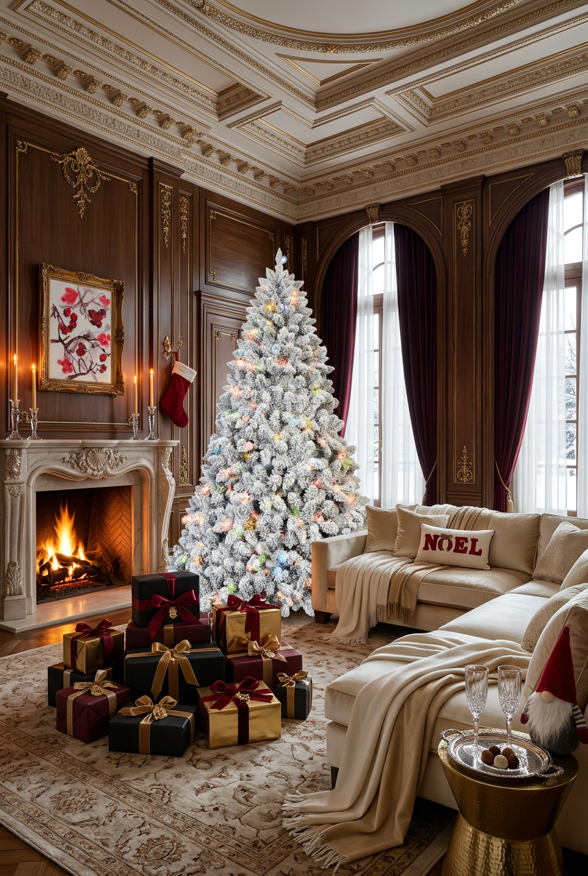 Snowfall Tree — European Manor