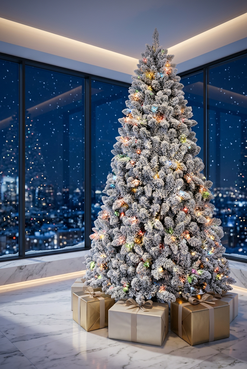 Snowfall Tree — Penthouse Skyline