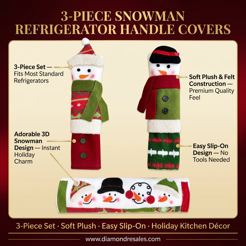 Snowman Handle Covers — Main Branded Graphic
