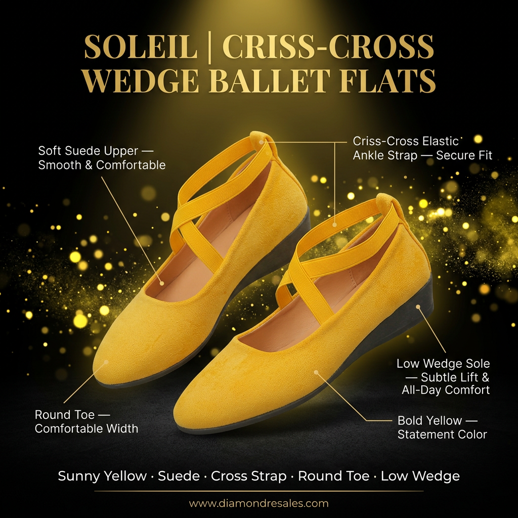 Soleil Ballet Wedges — Branded Callout