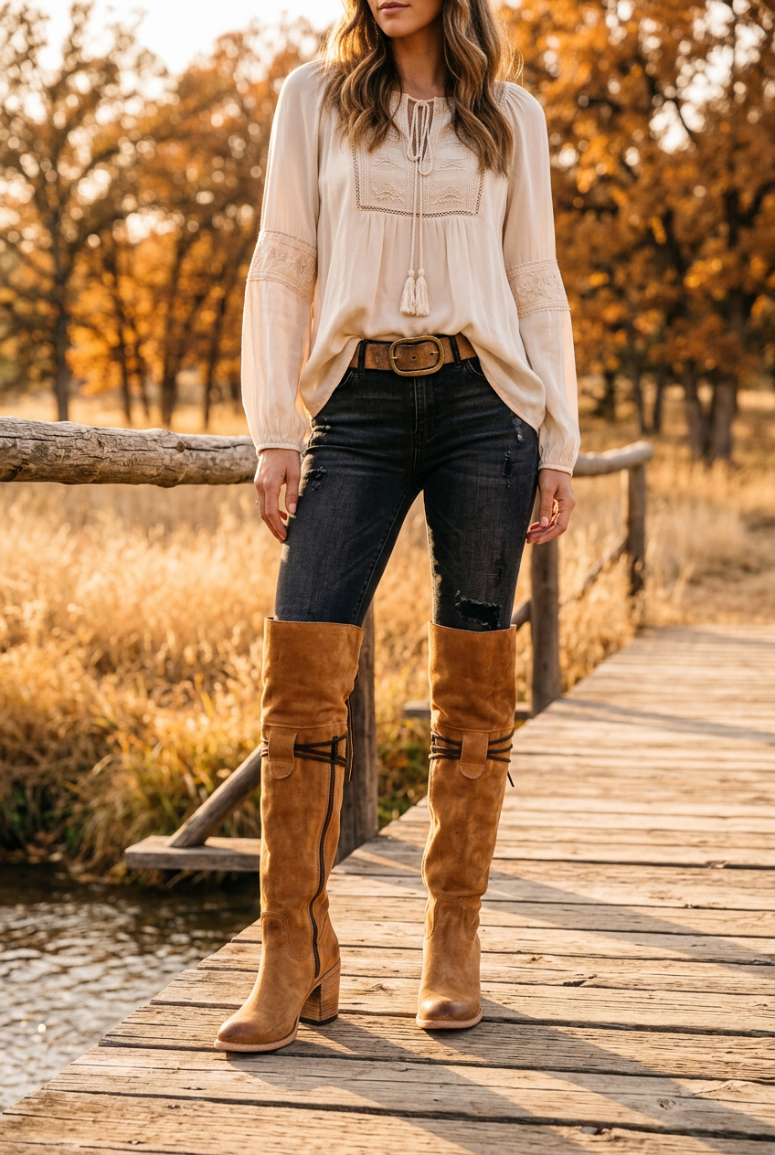 Solstice OTK Boots — Lifestyle Shot