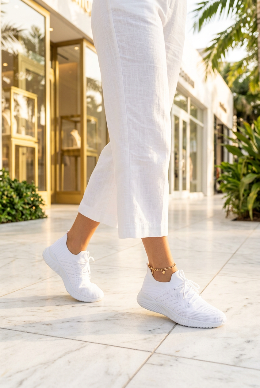 Stride Flyknit Sneakers — Lifestyle Shot